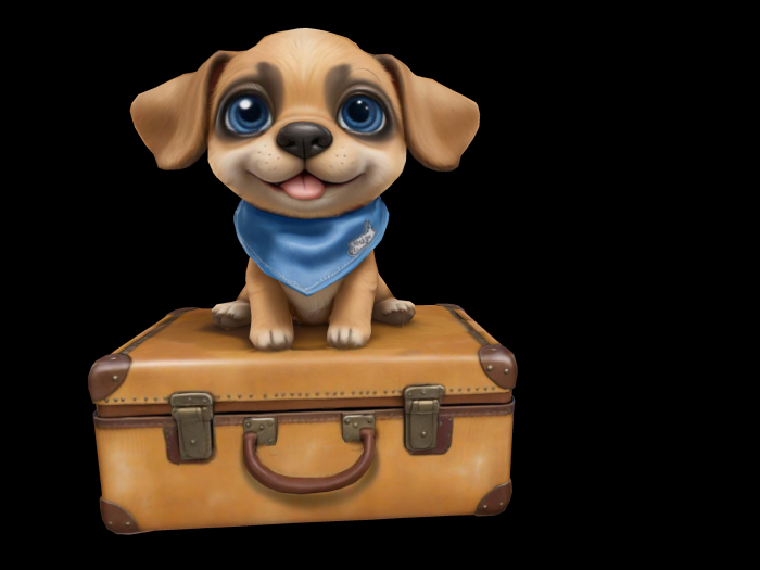 HB: Travel Pup Statue FuLL PERM