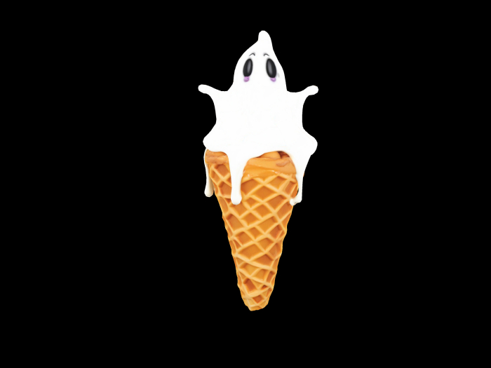 HB: Ghost Ice Cream Cone FuLL PERM