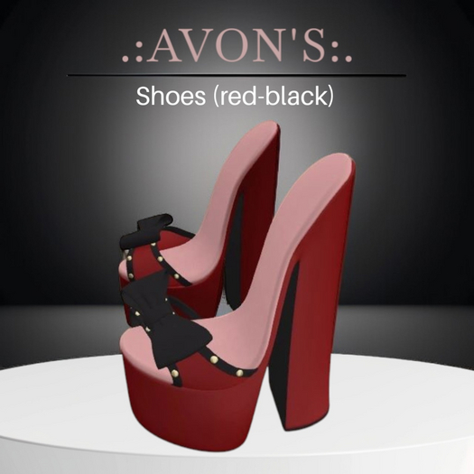 .:AVON'S:. Shoes (Red-Black)