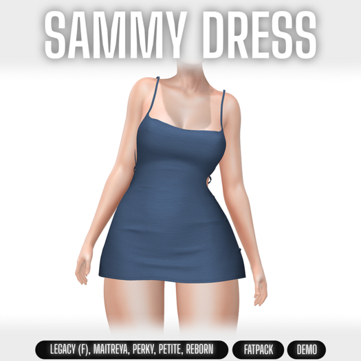 [PANOPTICON] Sammy Dress - Pastel Deep Blue