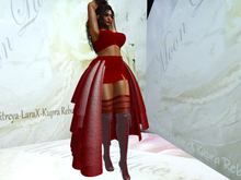 ROSES ~.~ Skirt & Top Outfit [Ruby Red] Assorted