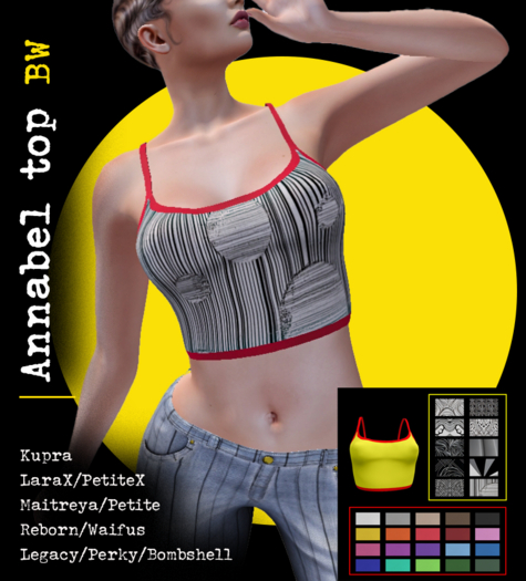 :::darkrose::: Annabel BW pattern
