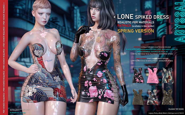 +ABYSSAL>>LONE DRESS >> PBR SPRING VERSION FATPACK