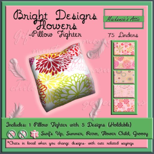 [M.A.] Pillow Fighter -Bright Designs  [Boxed]