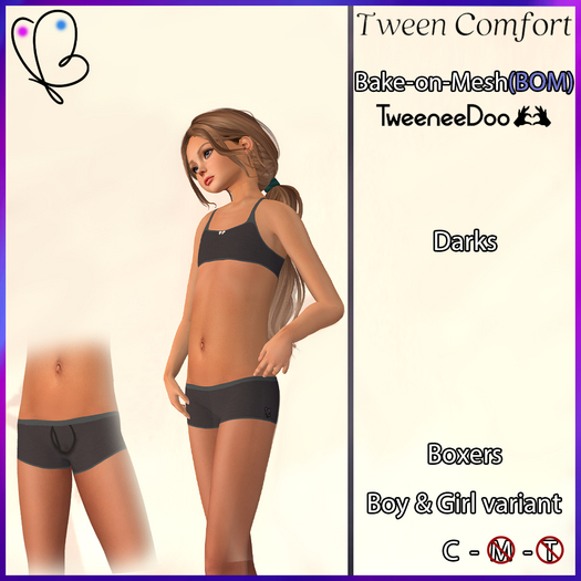 Tween Comfort - Tweeneedoo Boxers Set - Dark