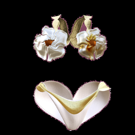 WYLDLANDS "LAYLA" WHITE DAISIES K/P/R/W BIKINI SET