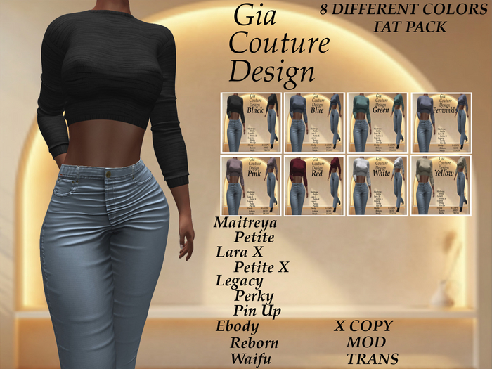 "GCD" Brae Crop Top FAT PACK