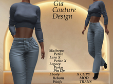 "GCD" Brae Crop Top Blue