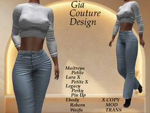 "GCD" Brae Crop Top White