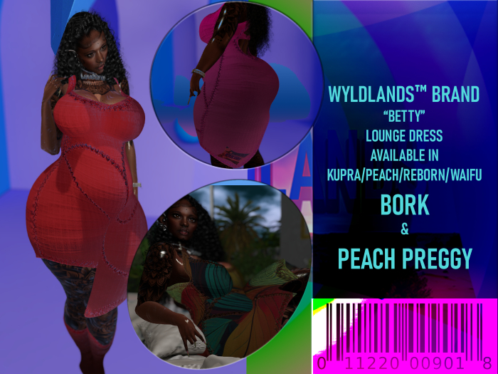 WYLDLANDS "BETTY" K/P/R/W BORK & PREGGY LOU. DR.W/SOCKS DEMO