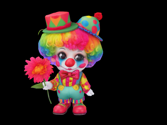 HB: Flower Clown Statue FuLL PERM