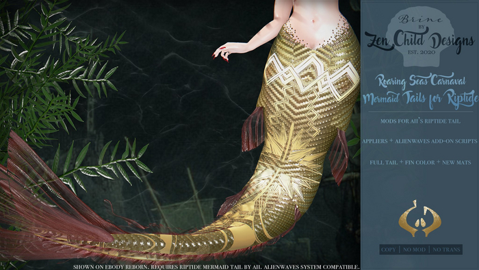 Brine - Roaring Seas Carnaval FATPACK Mermaid Tail for Riptide