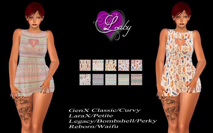 Laby's Dress Qadira Boho Fatpack