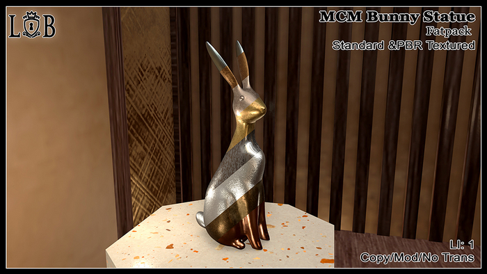 ~L:B~ MCM Bunny Statue- Fatpack