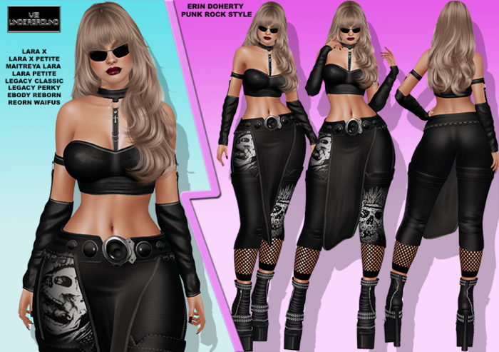**DEMO**ERIN DOHERTY PUNK ROCK STYLE COMPLETE OUTFIT**