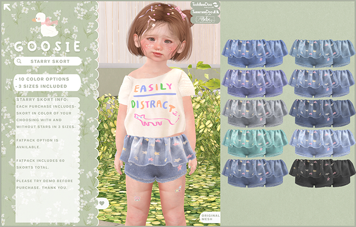 Goosie - Starry Skort - Fatpack - Unpack