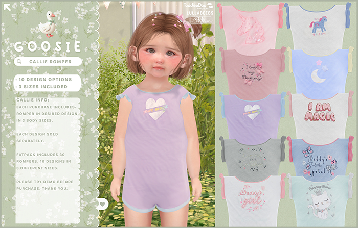 Goosie - Callie Romper - Demo - Unpack