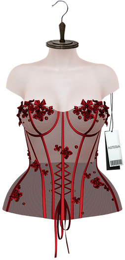 Asteria"Barbara" Corset Red-