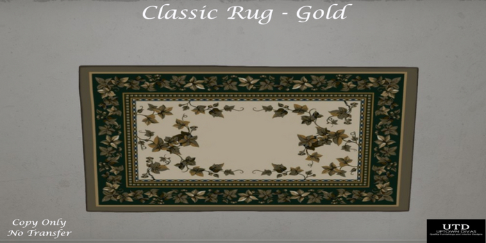UTD - Classic Rug- Gold
