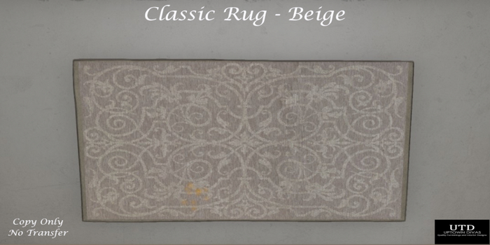 UTD - Classic Rug- Beige