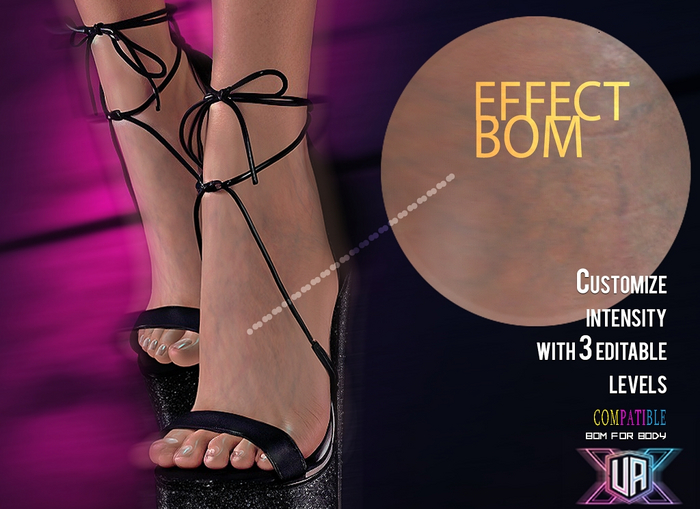 [UA-X] - Feets Veins (editable) BOM
