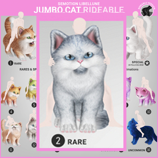 SEmotion Libellune Jumbo Cat Rideable RARE 02