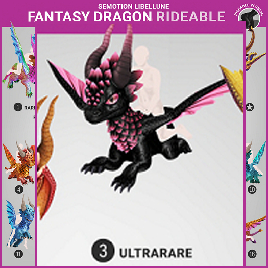 SEmotion Libellune Fantasy Dragon Rideable ULTRARARE 03
