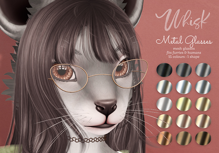 .{Whisk}. Metal Glasses : Cateye