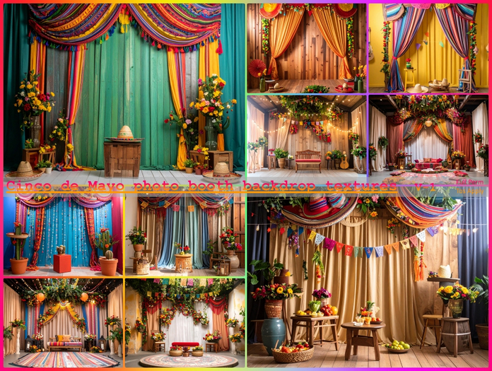 Cinco de Mayo backdrop textures