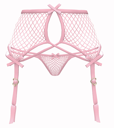 *CK* Attached garters ROSE