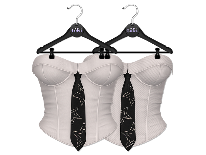 Loki - Brooke Corset Top - Grey