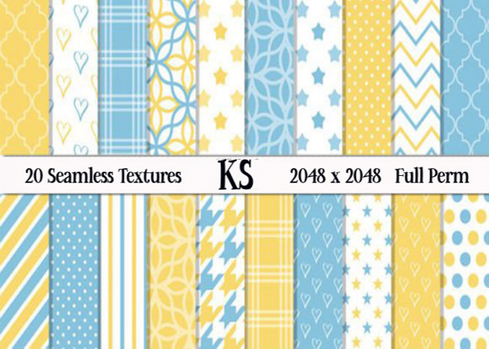 KS LIGHT BLUE AND YELLOW 