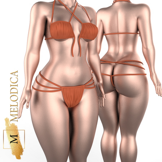 Orange Onepiece Bikini