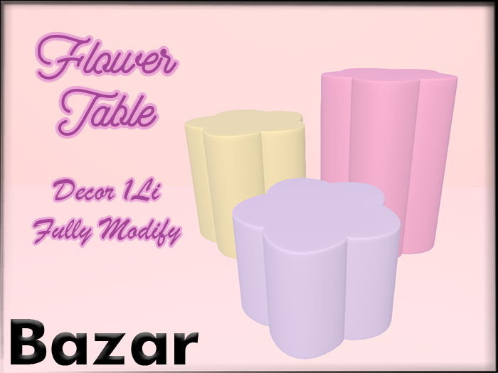 BAZAR - Flower Table