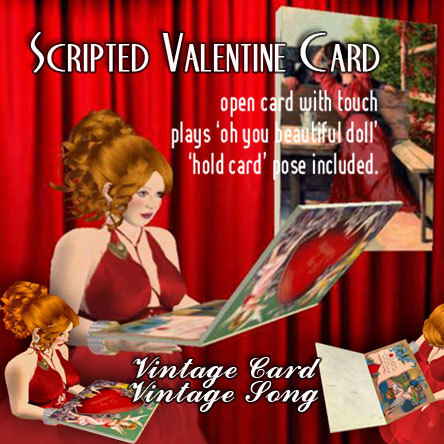 Musical Valentine Card in Envelope -Scripted & Animated -  wear to read