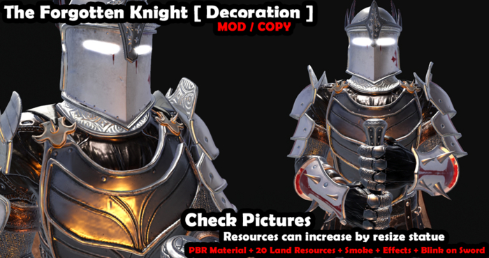 The Forgotten Knight [ PBR + LOD 3/4 ]