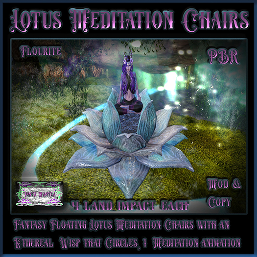 +Inner mantra+  Meditation Lotus, Flourite{box}