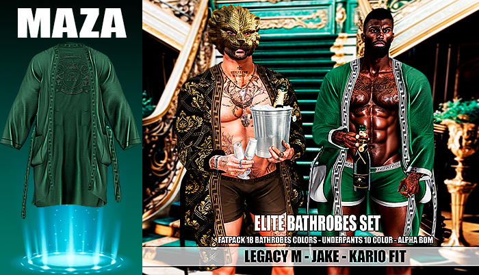 MAZA // ELITE BATHROBES // GREEN