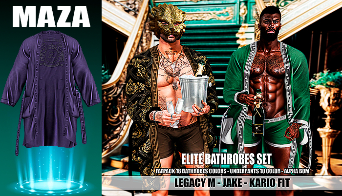 MAZA // ELITE BATHROBES // PURPLE