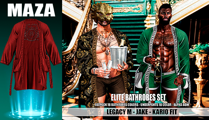 MAZA // ELITE BATHROBES // RED