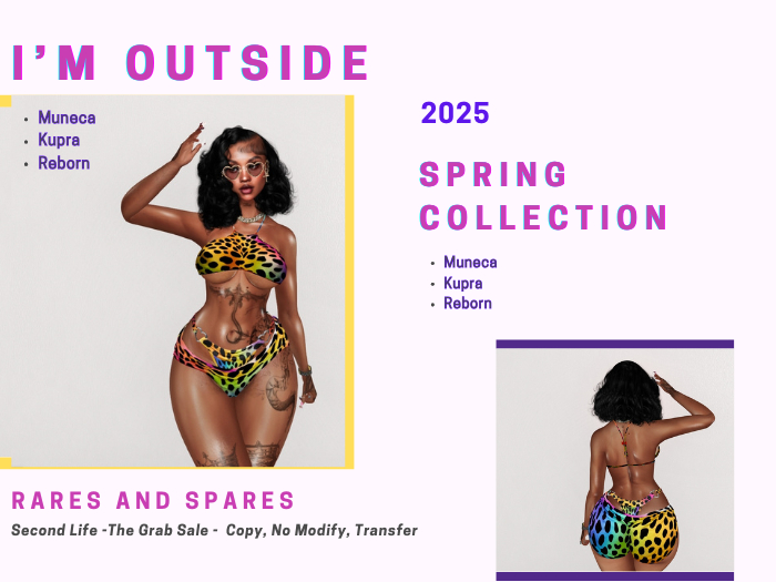 I'm Outside - Muneca -Colorful Cheetah - Full Set