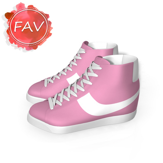 Pink High Top Sneakers