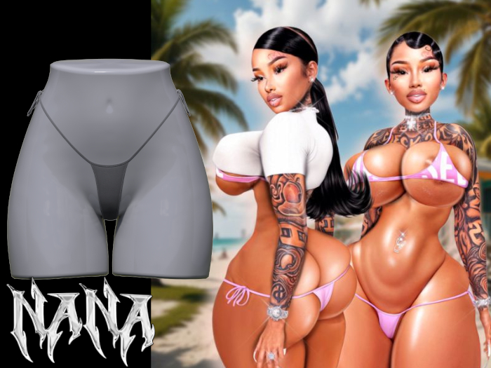 NANA:NEW BODY SWIM BTTMS (ASH)UNPACKER