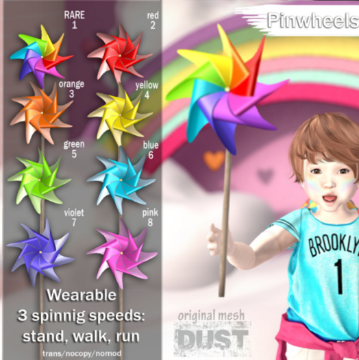 6 DUST: Pinwheel - Blue