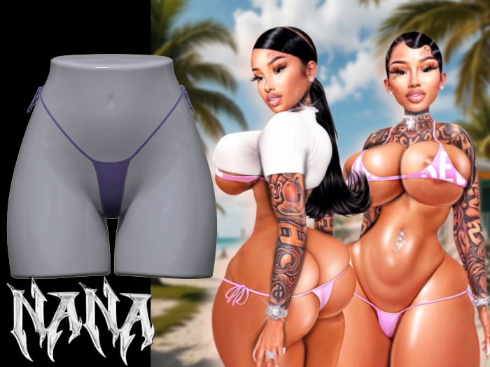 NANA:NEW BODY SWIM BTTMS (PERIWINKLE)UNPACKER
