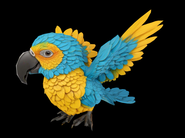 HB: Blue & Gold Macaw FULL PERM