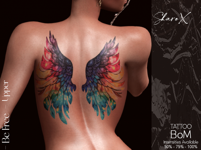 ShareX - BE FREE   - Tattoo - Female