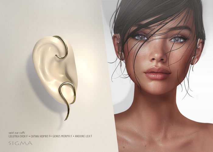 SIGMA Swirl ear cuffs 
