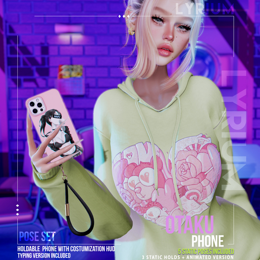 Lyrium. Otaku Phone and Pose Set