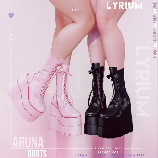 Lyrium. Aruna Boots - FATPACK